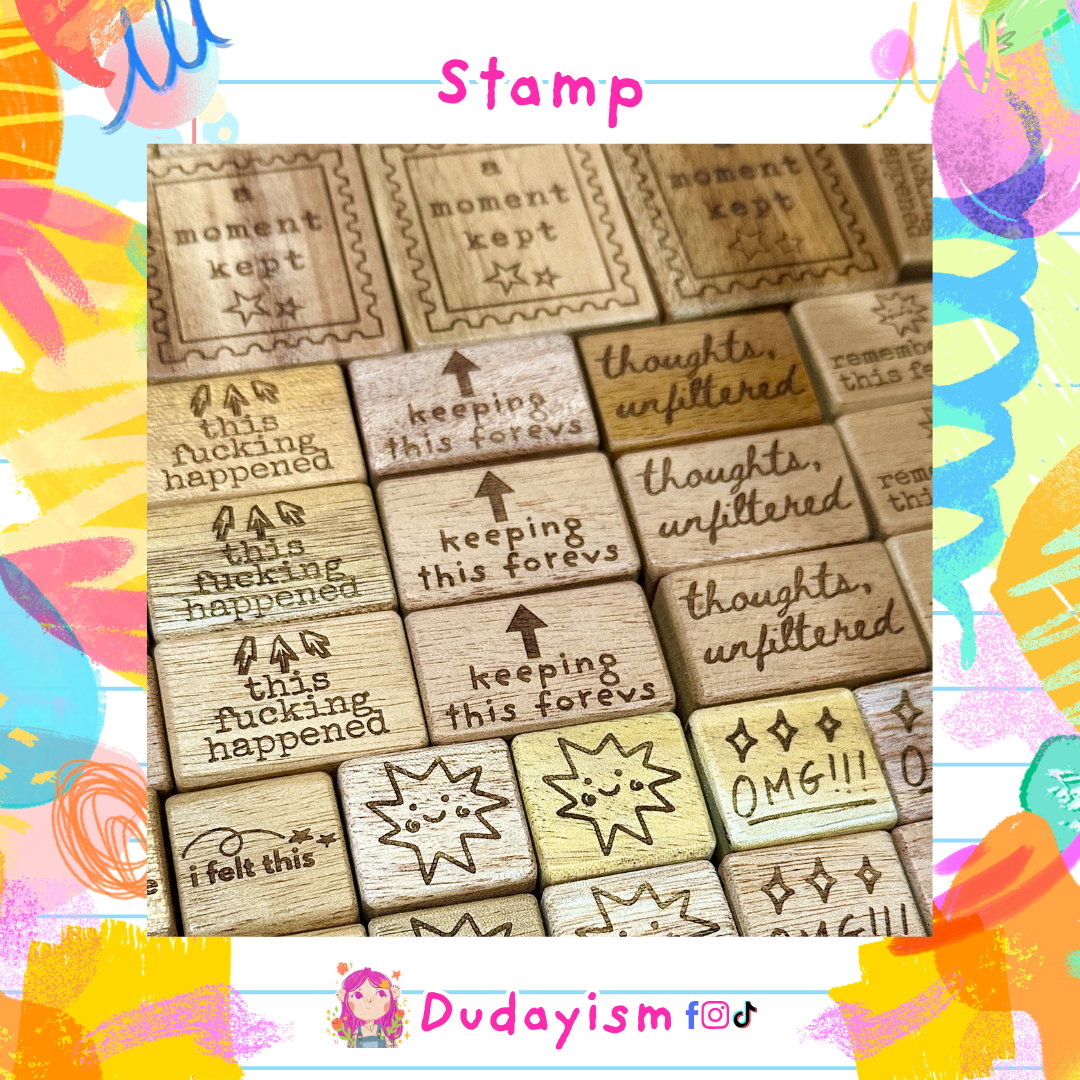 Thoughts, Unfiltered - Rubber Stamp
