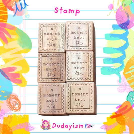 A Moment Kept - Rubber Stamp