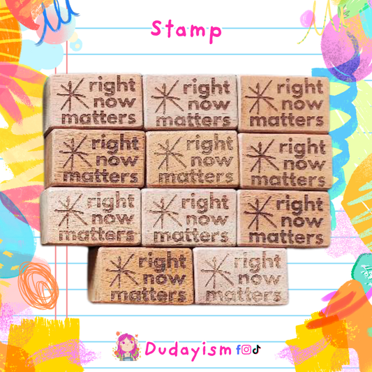 Right Now Matters - Rubber Stamp