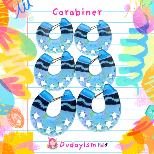 Crayon: Blue - Carabiner