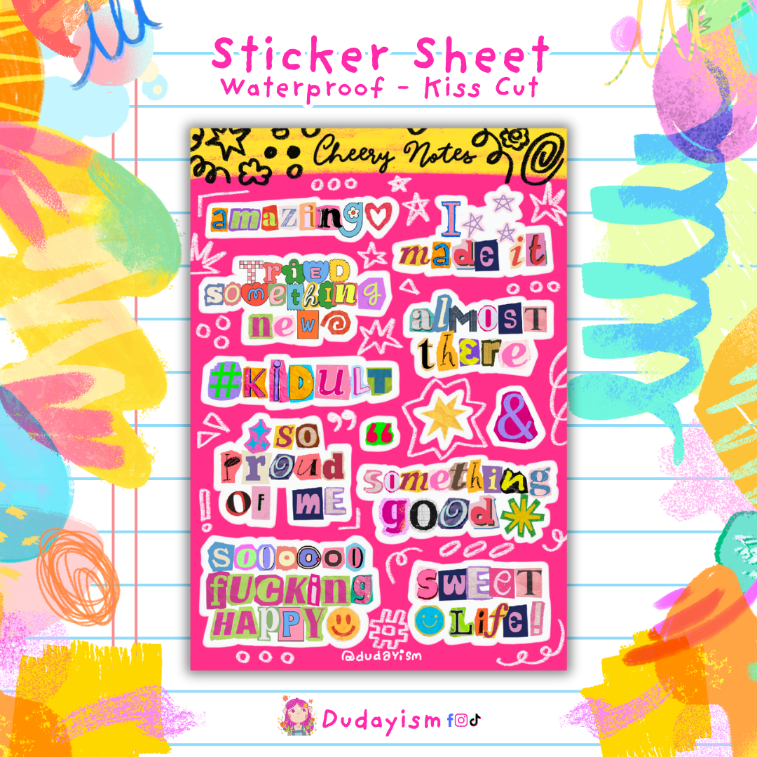 Cheery Notes - Sticker Sheet