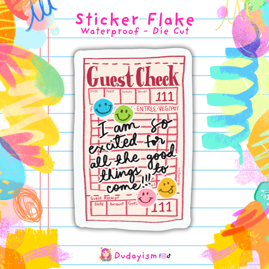 Guest Check - Sticker Flake