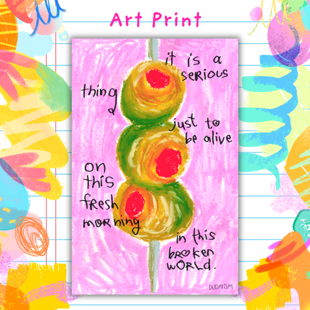 It Is Serious A Serious Thing - Art Print