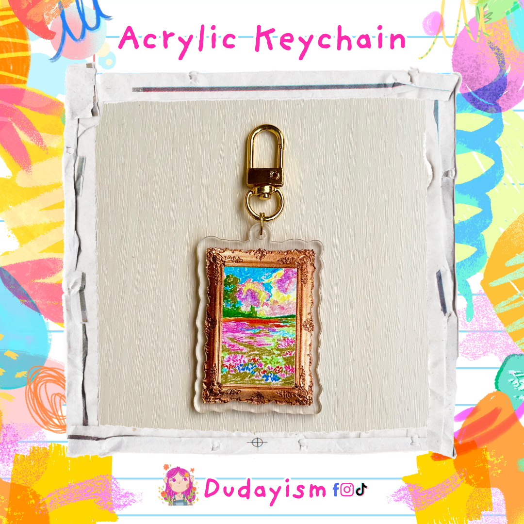 Pastel Sunset - Keychain