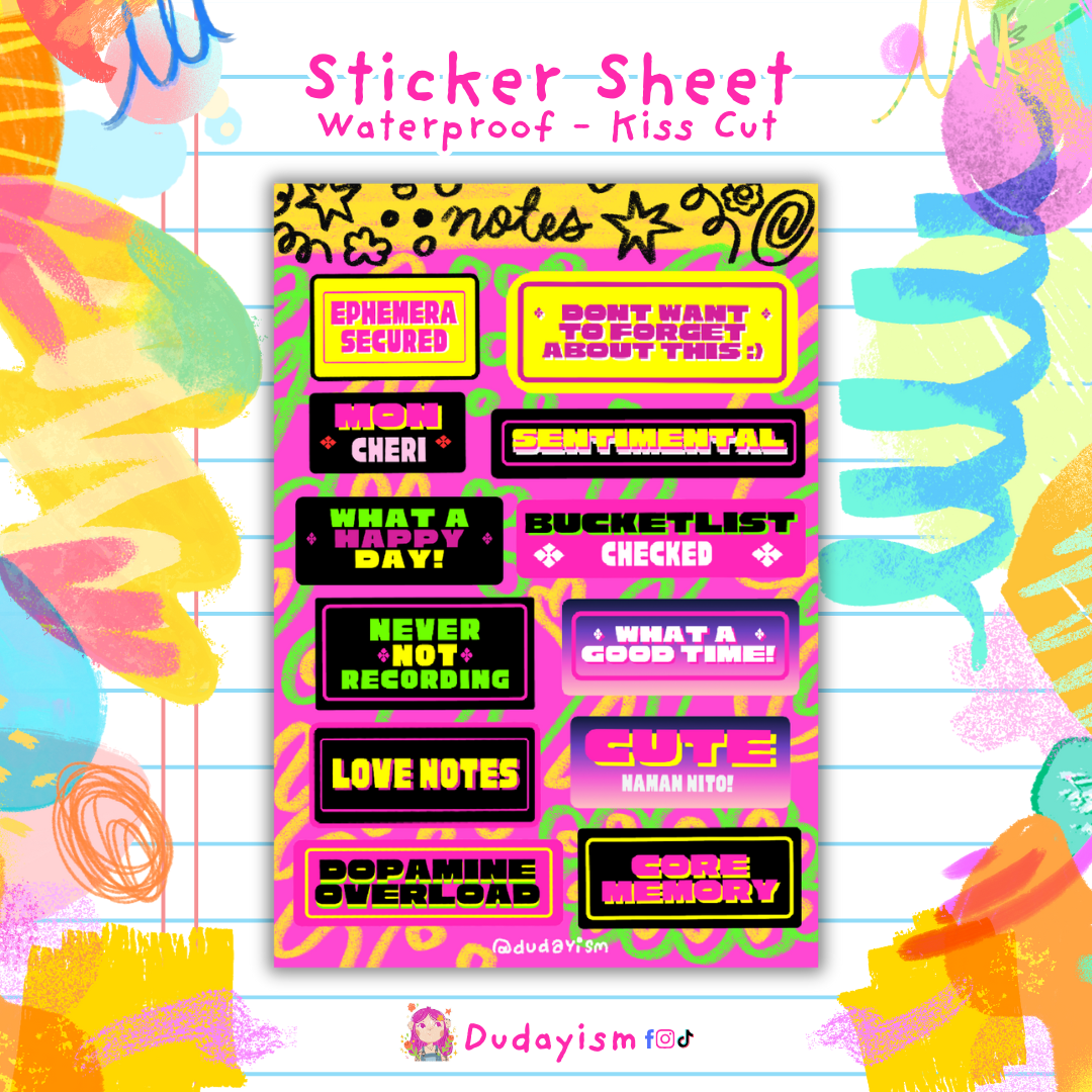 Notes - Sticker Sheet