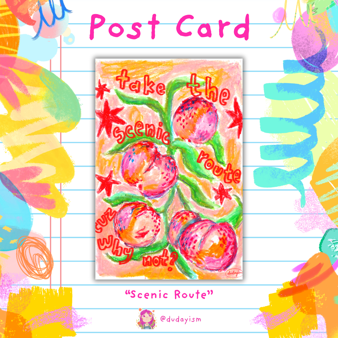 Scenic Route - Post Card & Art Print