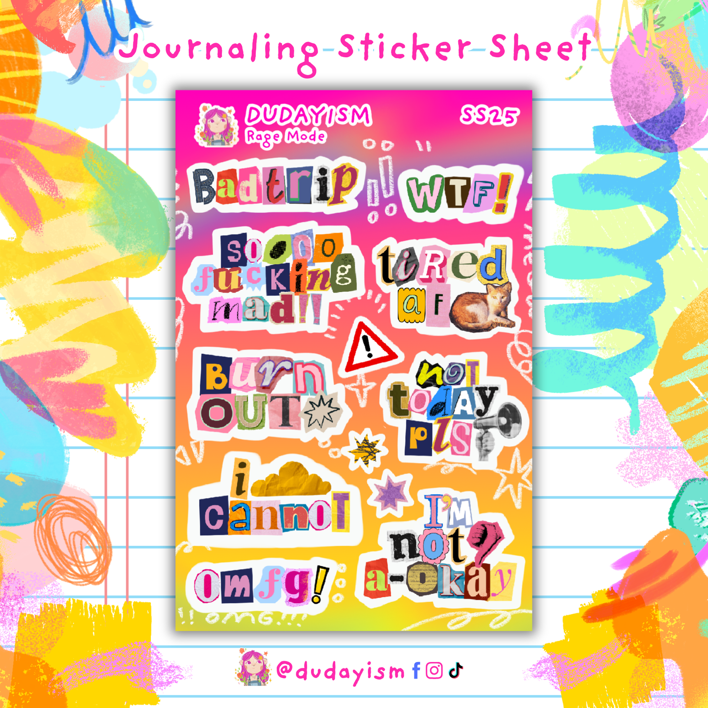 Rage Mode - Sticker Sheet