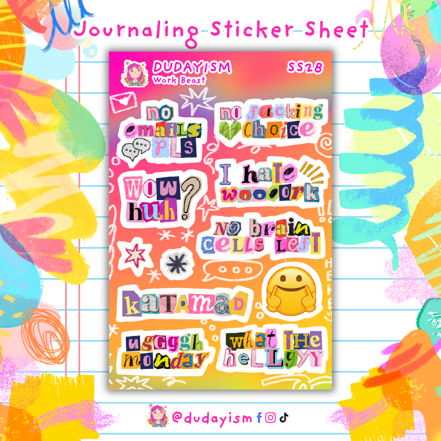 Work Beast - Sticker Sheet