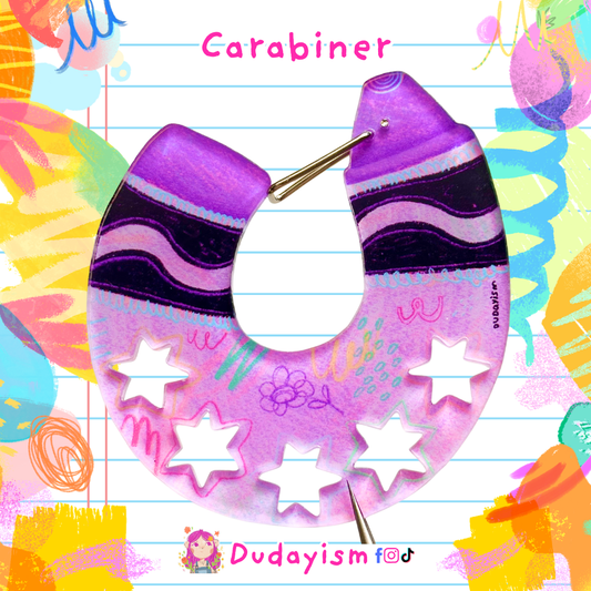 Crayon: Purple - Carabiner