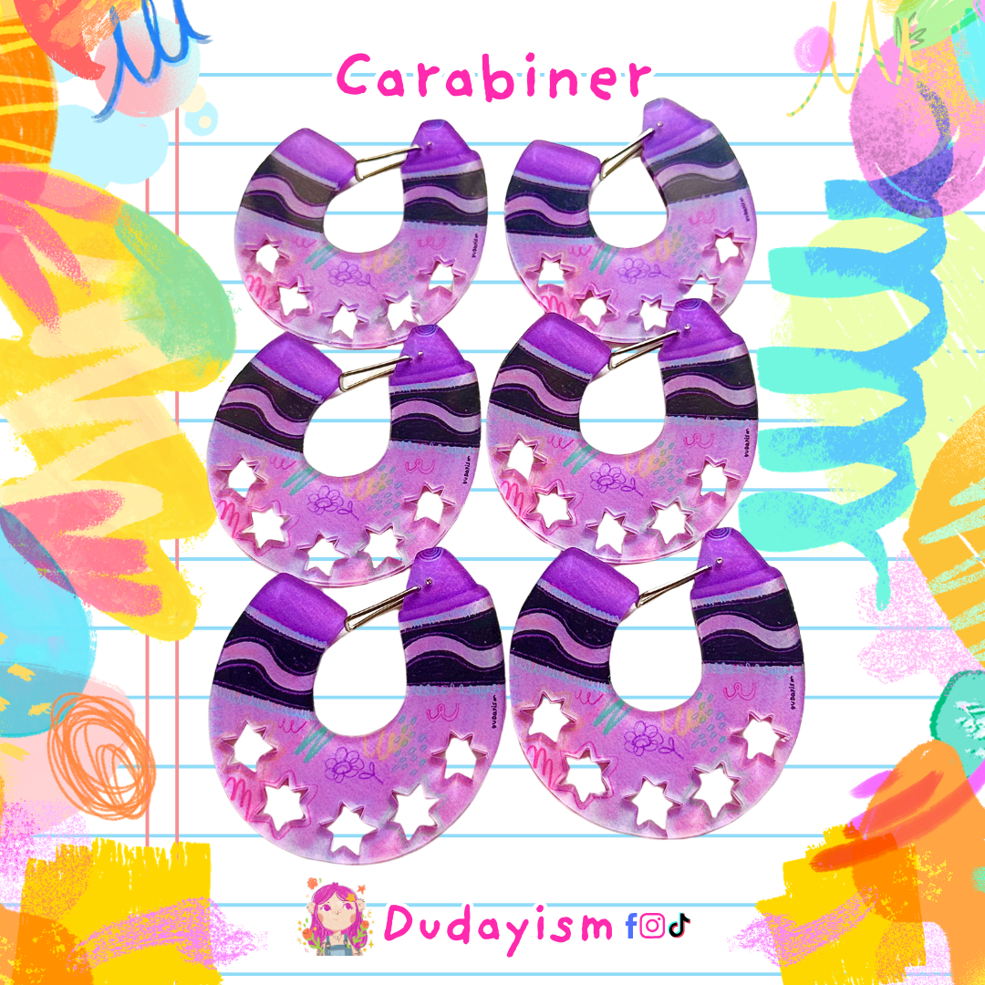 Crayon: Purple - Carabiner
