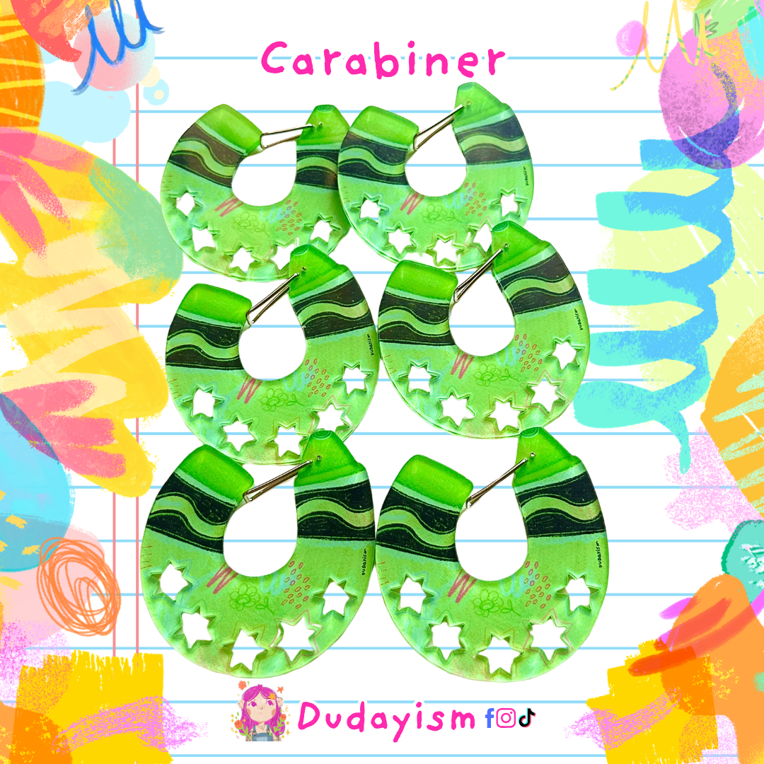 Crayon: Green - Carabiner