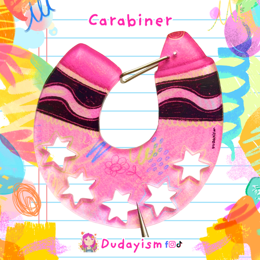 Crayon: Pink - Carabiner