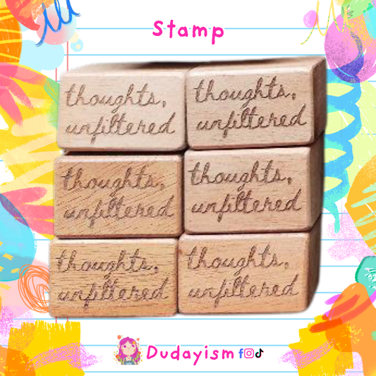Thoughts, Unfiltered - Rubber Stamp