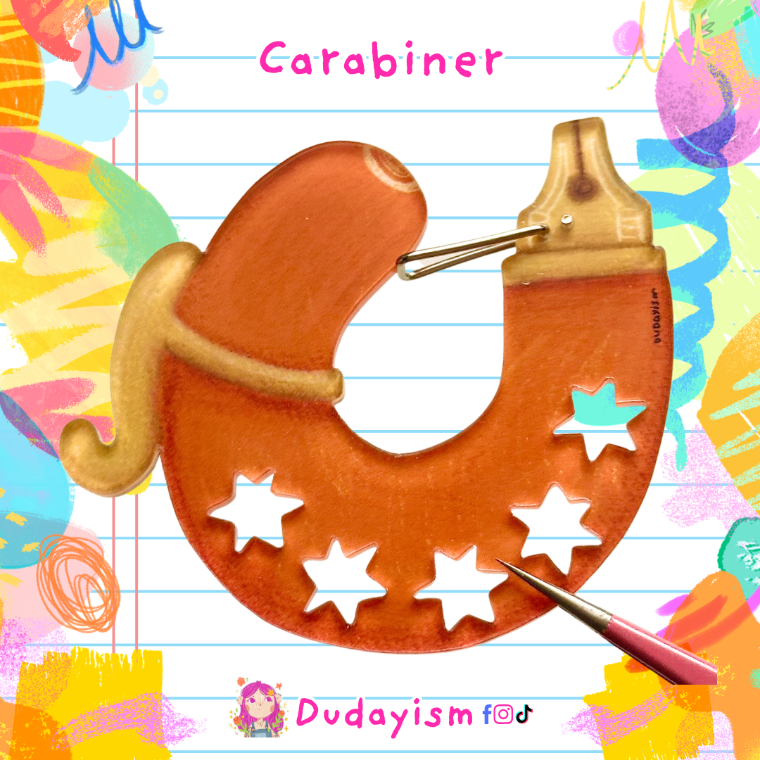 Fountain Pen: Orange - Carabiner