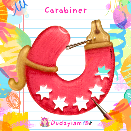 Fountain Pen: Red - Carabiner
