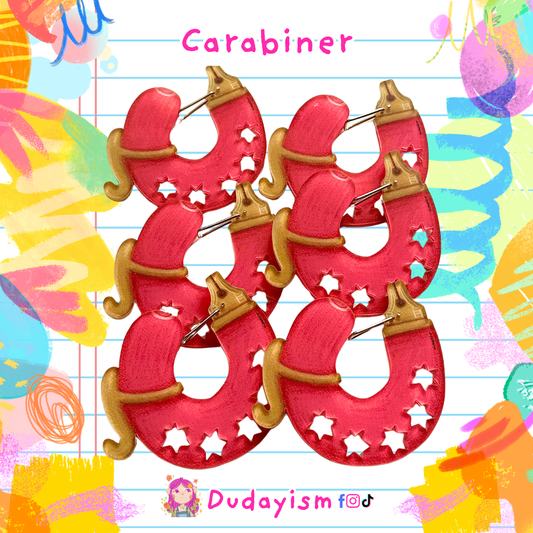 Fountain Pen: Red - Carabiner