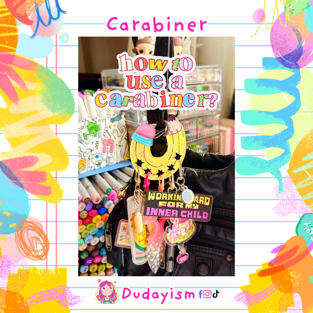 Crayon: Pink - Carabiner