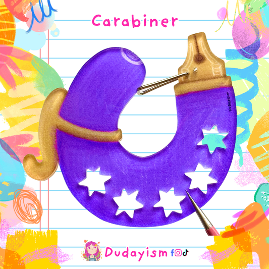 Fountain Pen: Purple - Carabiner