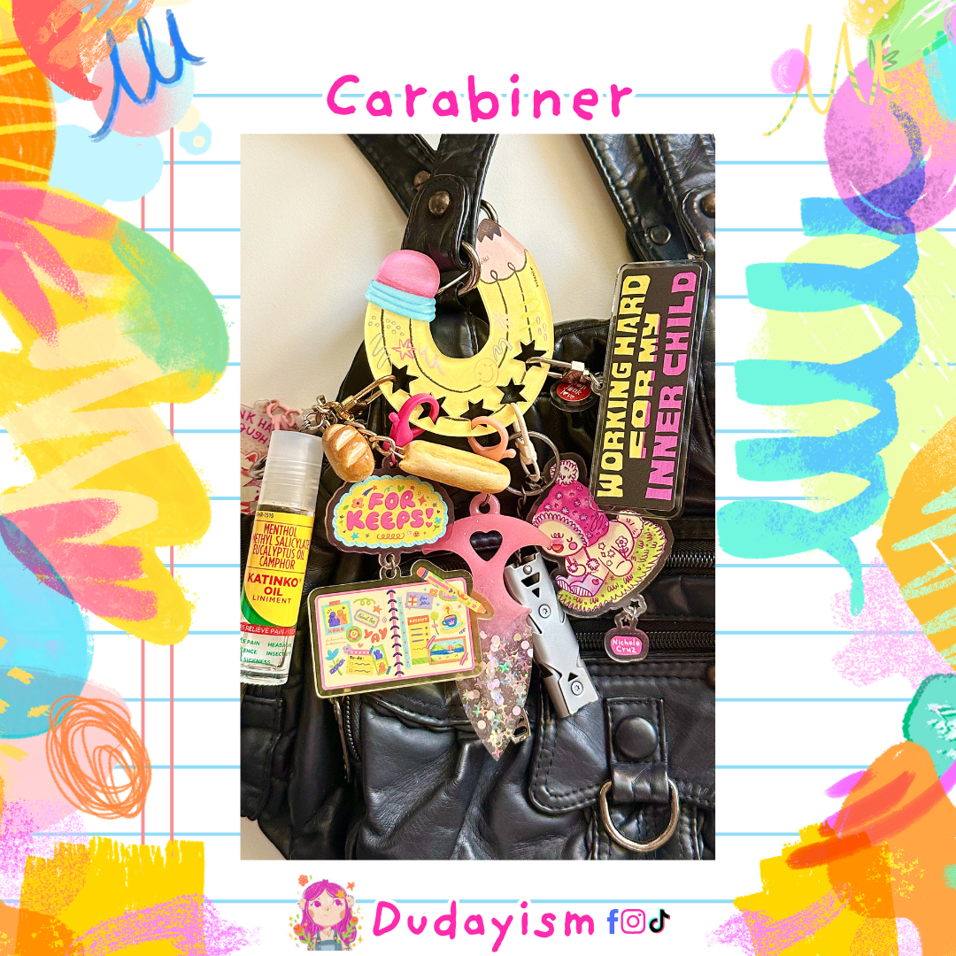 Crayon: Pink - Carabiner
