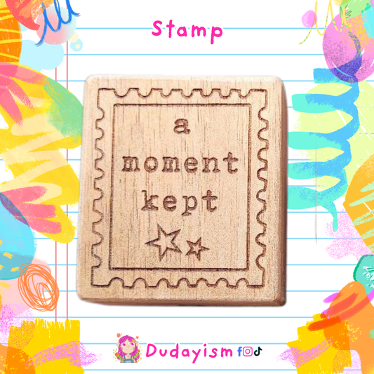 A Moment Kept - Rubber Stamp