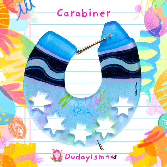 Crayon: Blue - Carabiner