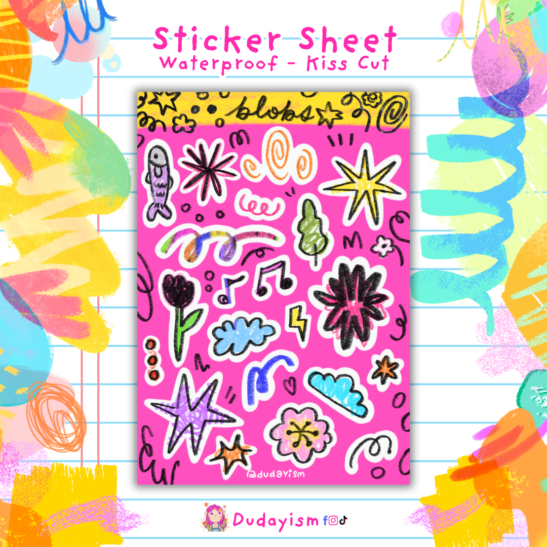 Blobs - Journal Sticker Sheet