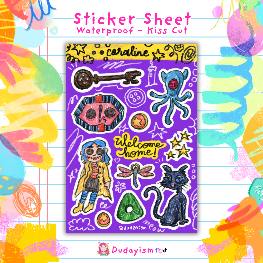 Coraline- Sticker Sheet