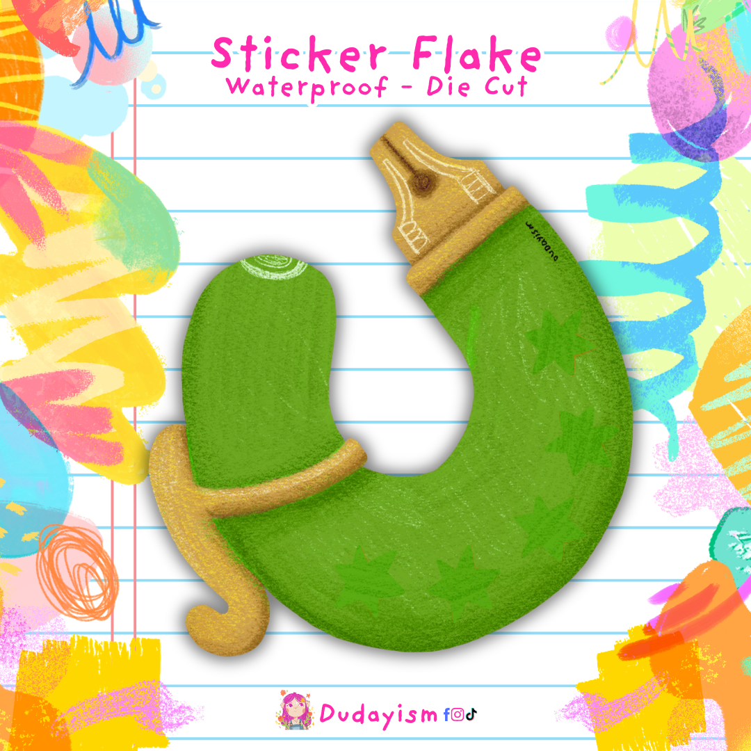 Fountain Pen - Sticker Flake