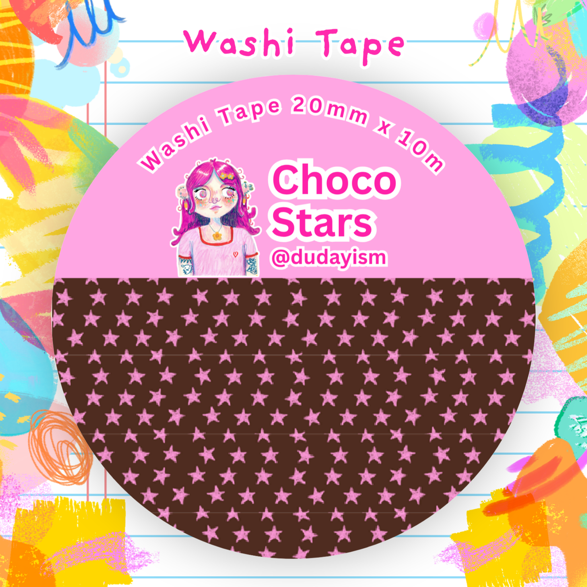 (UPCOMING) Choco Stars - Washi Tape