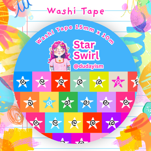 (UPCOMING) Star Swirl - Washi Tape