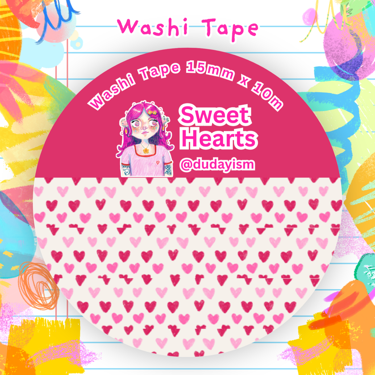(UPCOMING) Sweet Hearts - Washi Tape