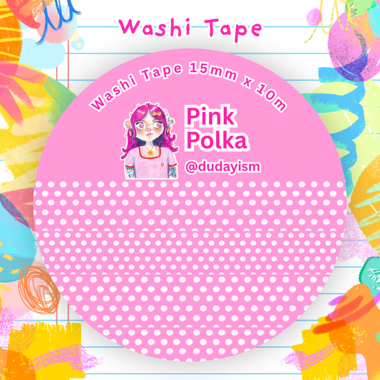 (UPCOMING) Pink Polka - Washi Tape