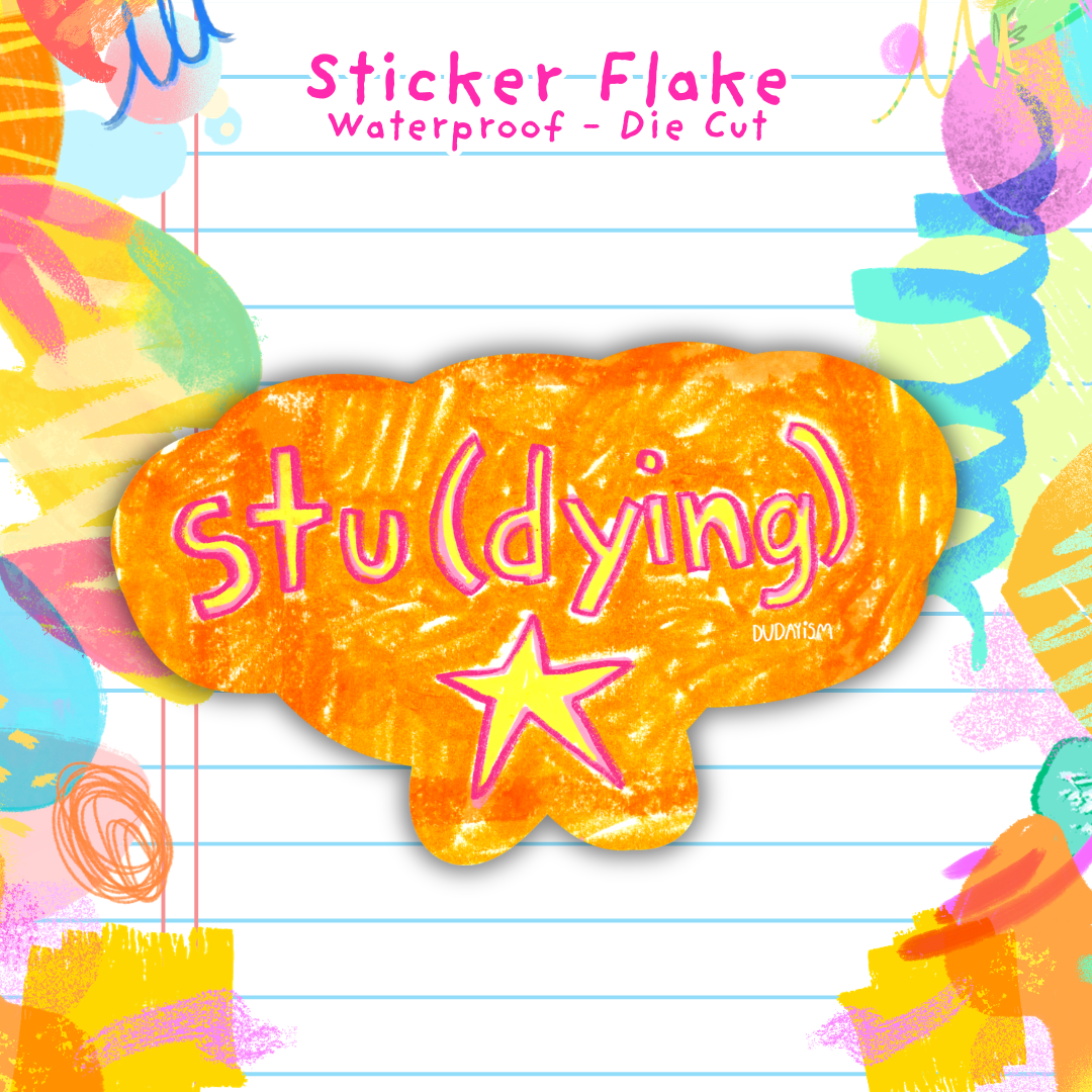 Stu (Dying) - Sticker Flake