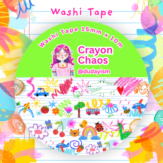 Crayon Chaos - Washi Tape