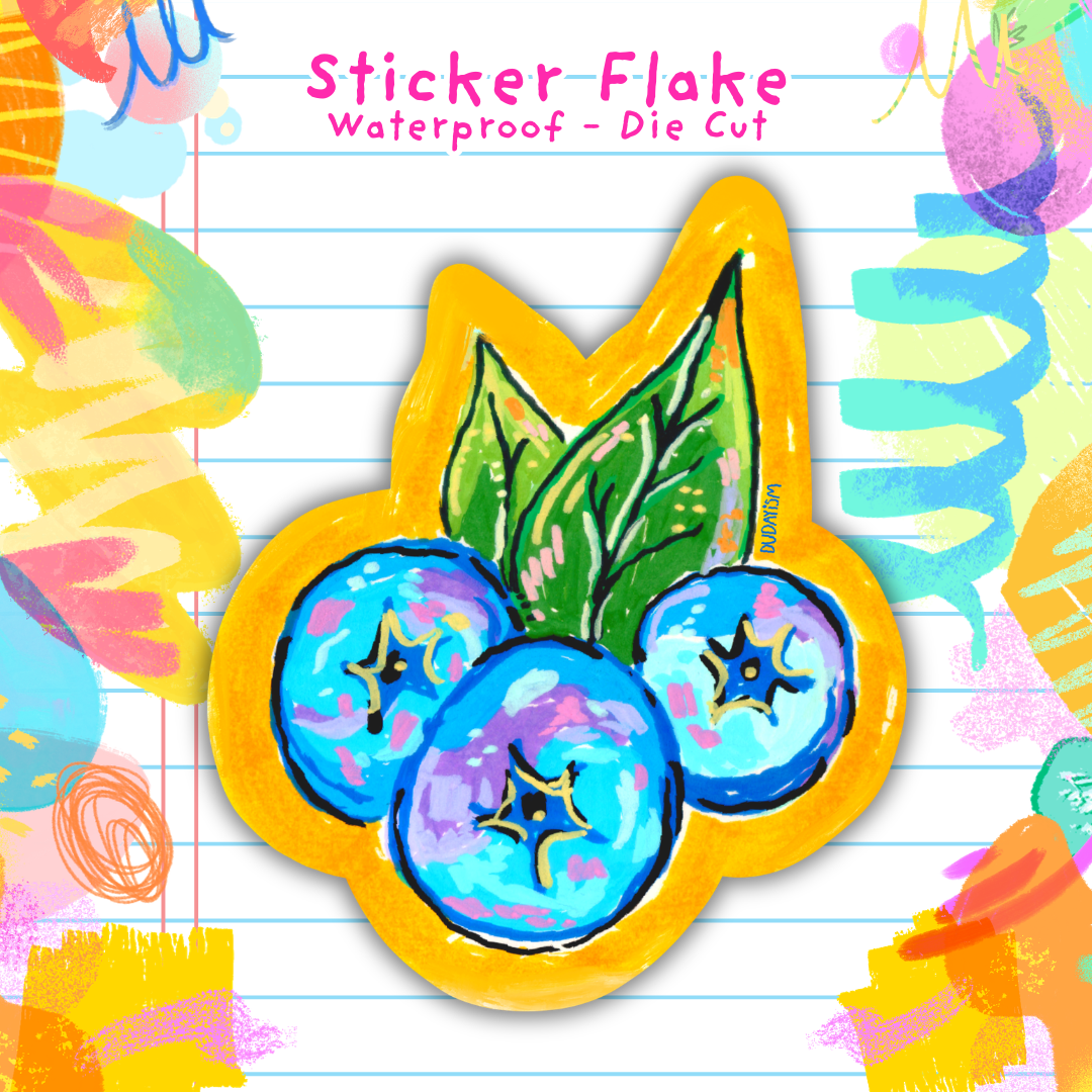 Blueberry - Sticker Flake