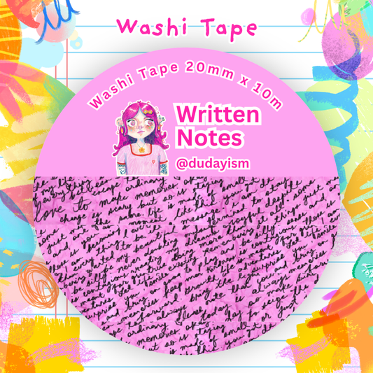 (UPCOMING) Written Notes - Washi Tape