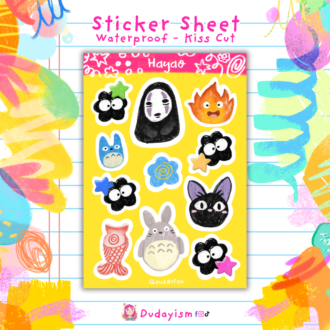 Hayao - Sticker Sheet – Dudayism