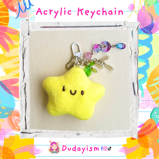Squeaky Star - Plushie Keychain