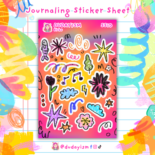 Blobs - Journal Sticker Sheet