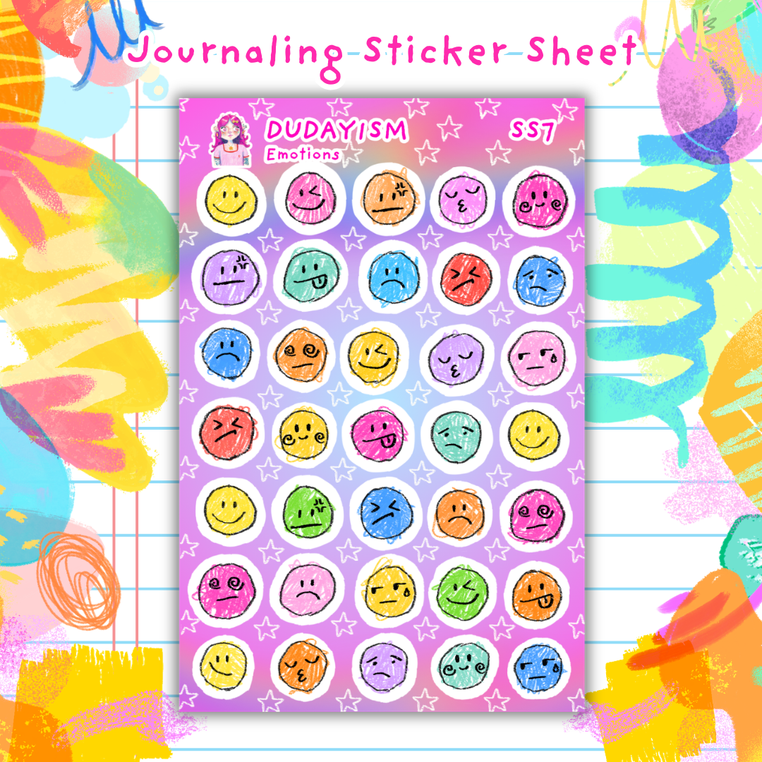 Emotions - Journaling Sticker Sheet 7