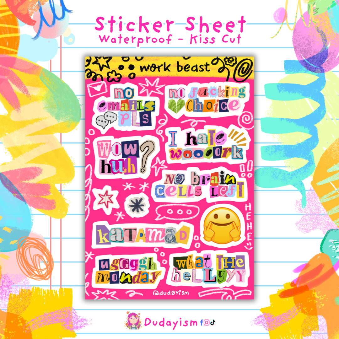 Work Beast - Sticker Sheet