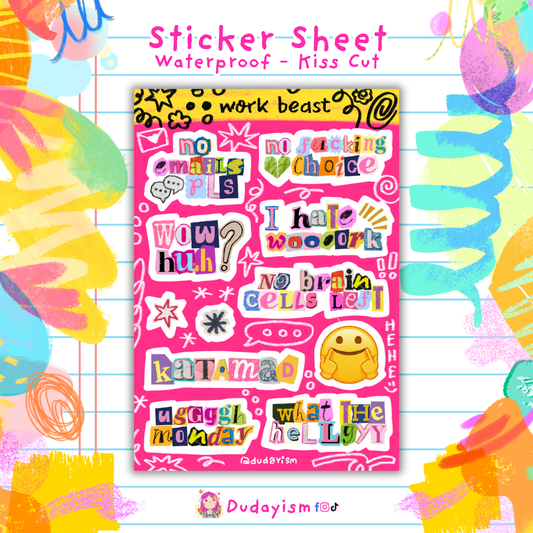 Work Beast - Sticker Sheet