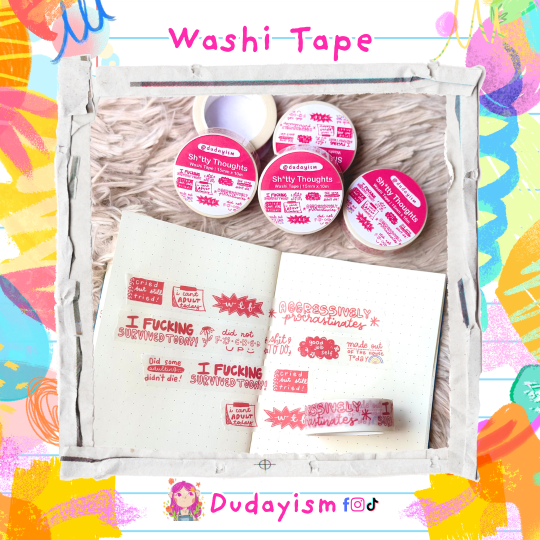 Sh*tty Thoughts - Washi Tape