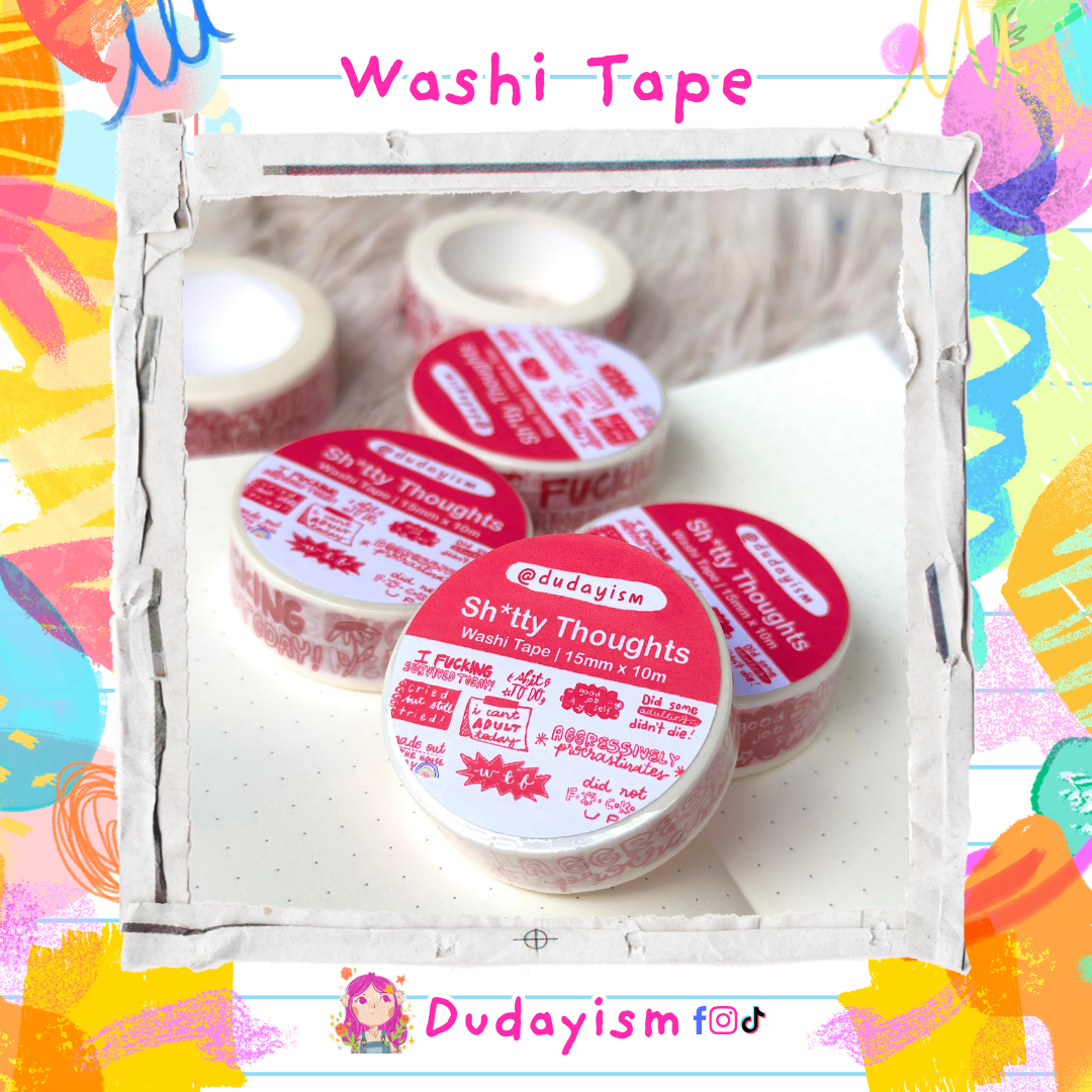 Sh*tty Thoughts - Washi Tape