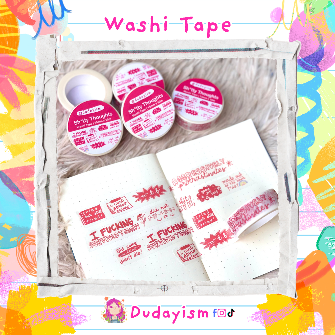Sh*tty Thoughts - Washi Tape