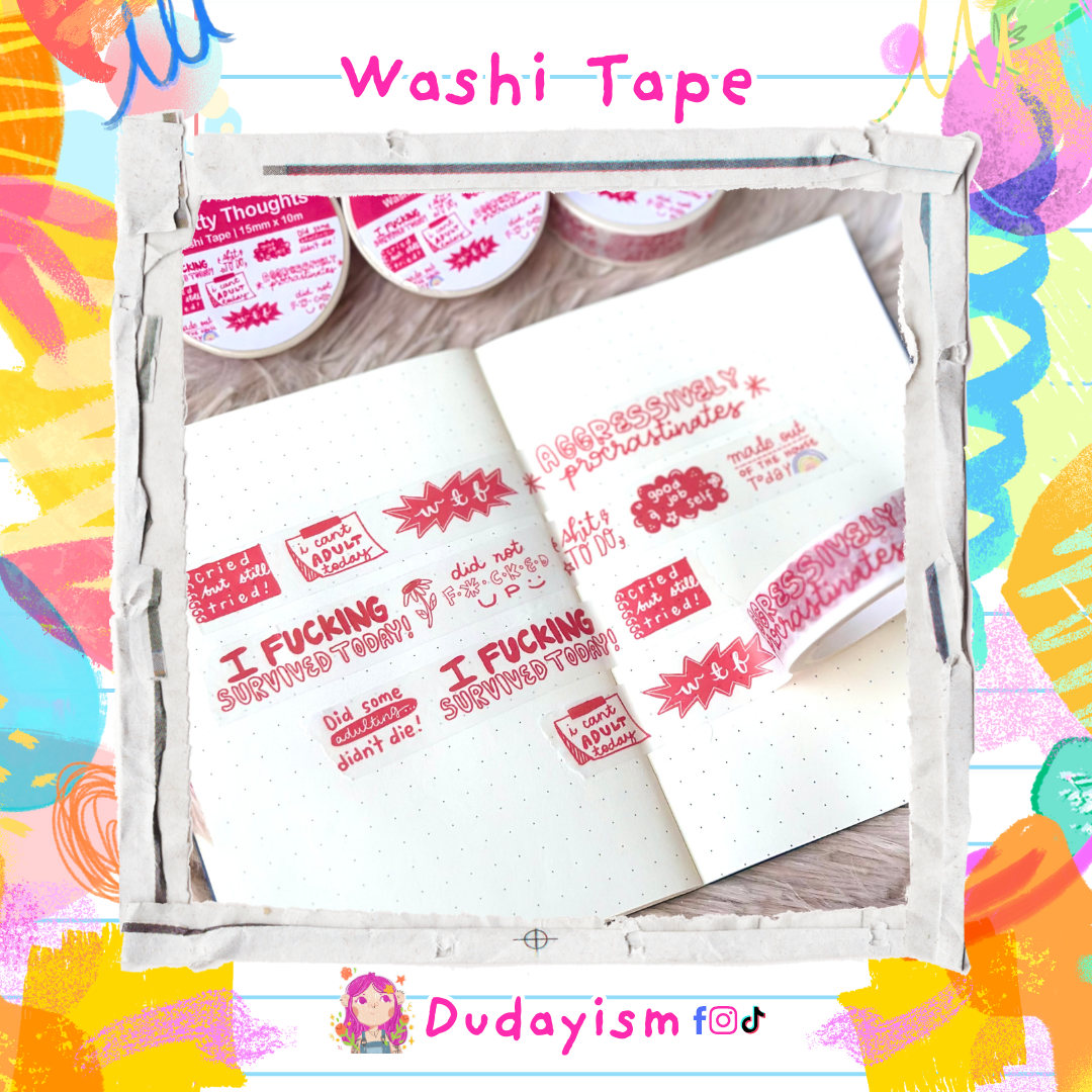 Sh*tty Thoughts - Washi Tape