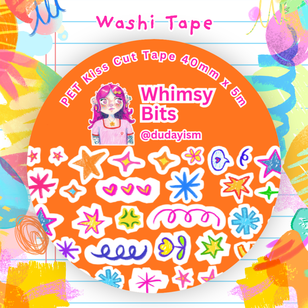 Whimsy Bits - PET Kiss Cut Tape Roll
