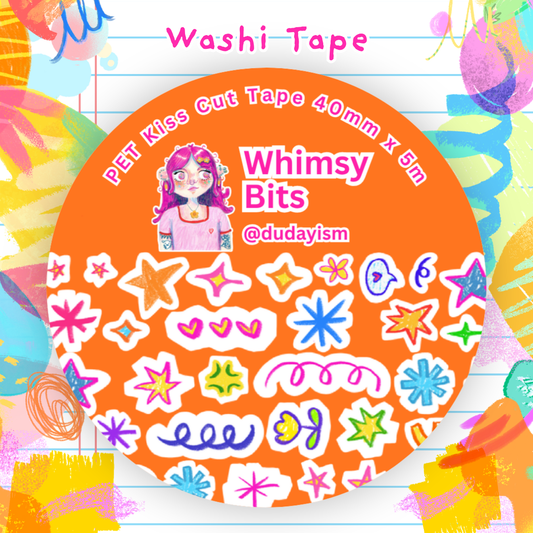 Whimsy Bits - PET Kiss Cut Tape Roll